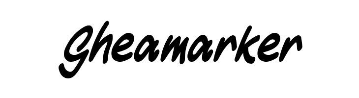 Gheamarker  Frei Schriftart Herunterladen