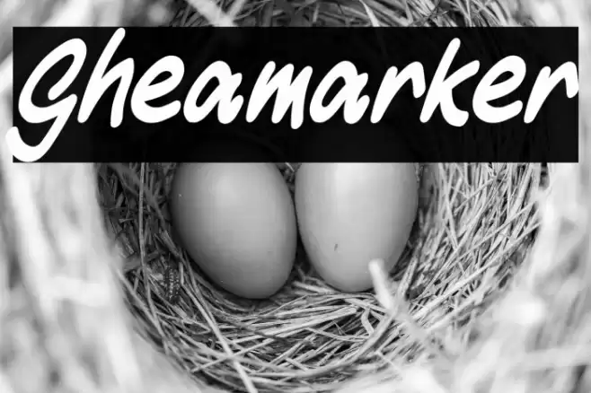 Gheamarker 字体 examples