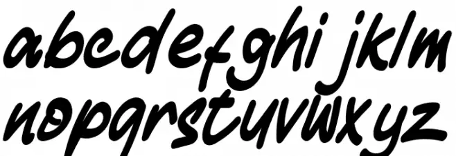 Gheamarker 字体 小写