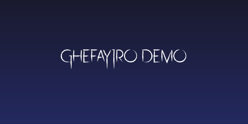 Ghefayjro DEMO Social Header