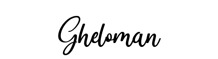 Gheloman  font caratteri gratis