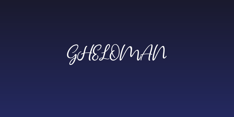 Gheloman Social Header