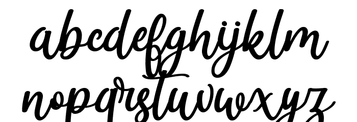 Gheloman Font LOWERCASE