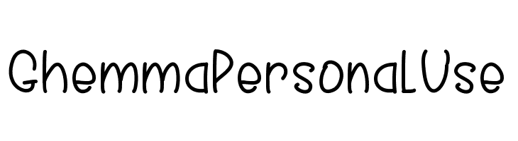 GhemmaPersonalUse  नि: शुल्क फ़ॉन्ट्स डाउनलोड