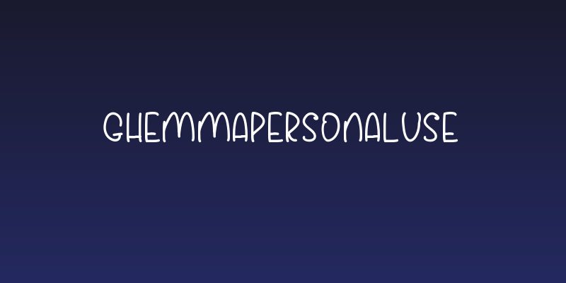 GhemmaPersonalUse Social Header