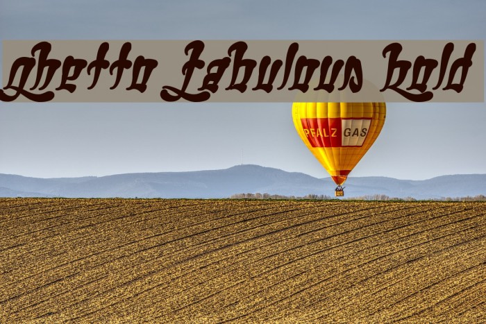 Ghetto Fabulous Bold Font examples