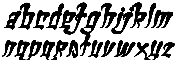 Ghetto Fabulous Bold Font LOWERCASE