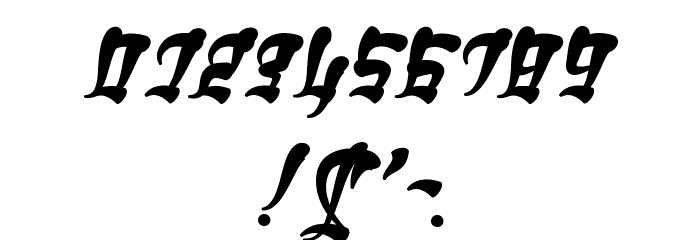 Ghetto Fabulous Font OTHER CHARS