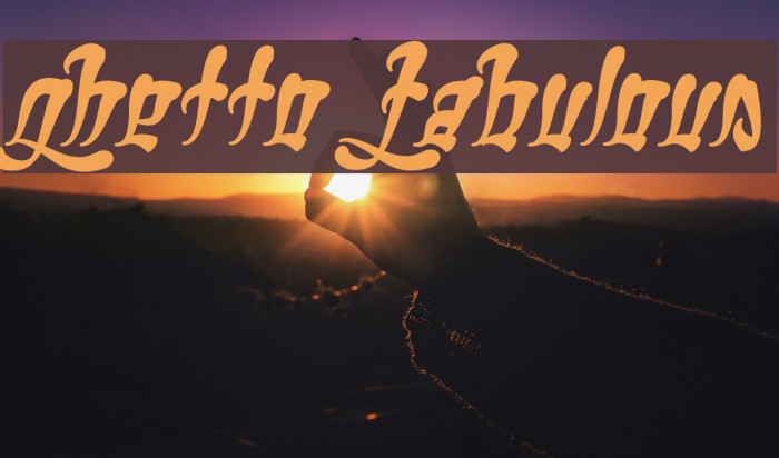 Ghetto Fabulous Font examples