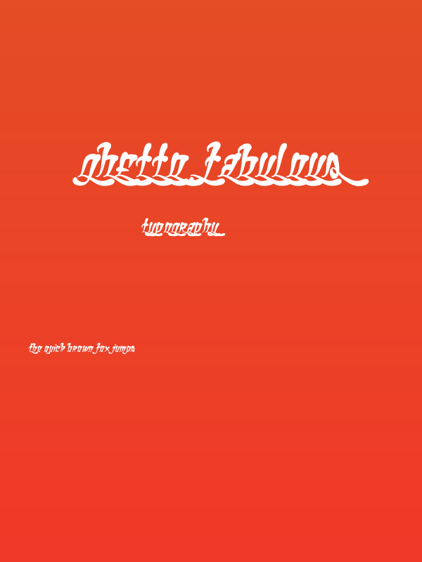 Ghetto Fabulous Poster