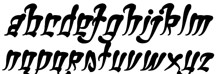 Ghetto Fabulous Font LOWERCASE