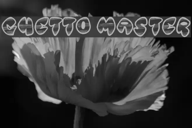 Ghetto Master Font examples