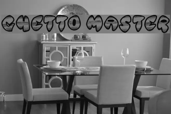 Ghetto Master Font examples