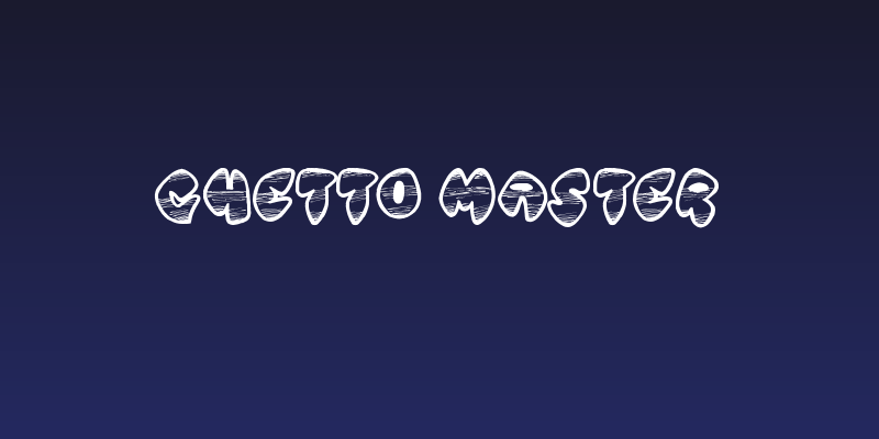 Ghetto Master Social Header