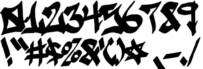 Ghetto Streetz Font OTHER CHARS