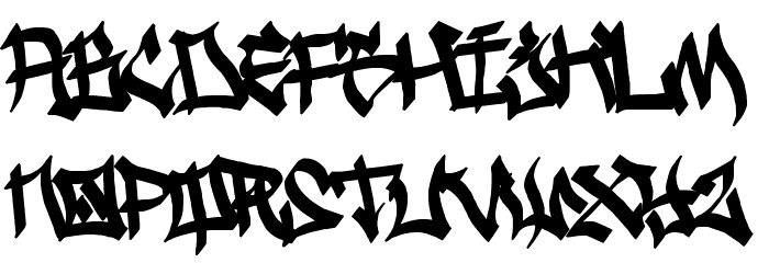 Ghetto Streetz Font LOWERCASE