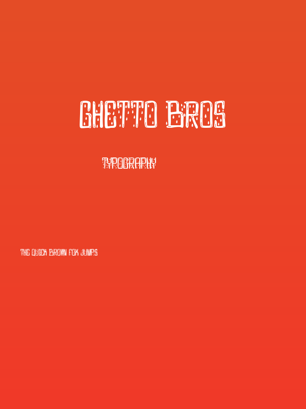 Ghetto bros Poster