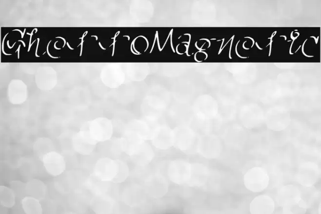 GhettoMagnetic Font examples