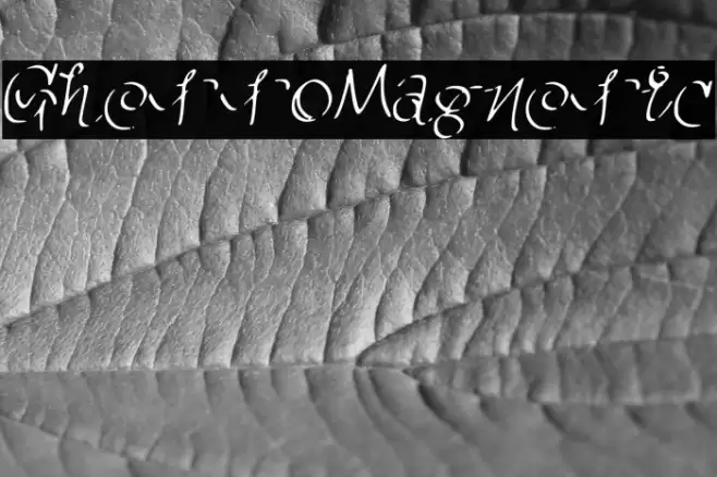 GhettoMagnetic Font examples