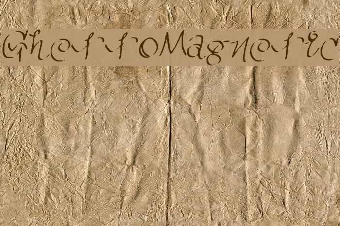 GhettoMagnetic Font examples