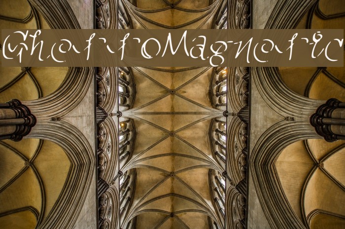 GhettoMagnetic Font examples