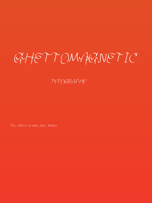 GhettoMagnetic Poster