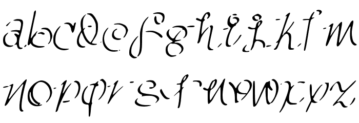 GhettoMagnetic Font LOWERCASE