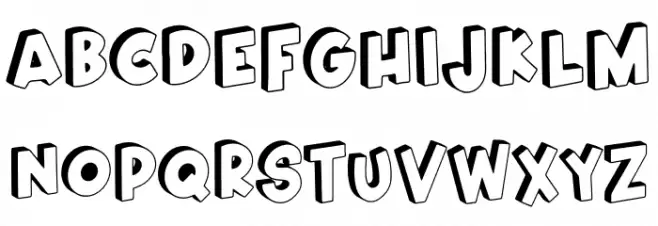 Ghibo Talk Schriftart Kleinbuchstaben