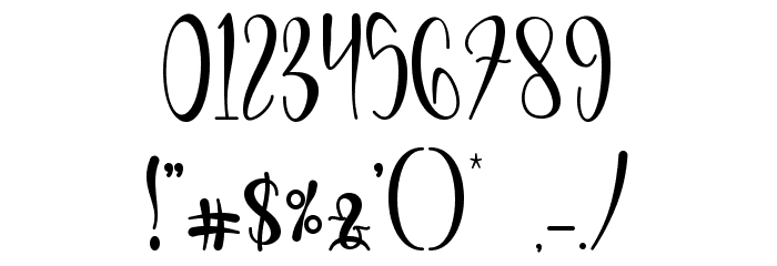 Ghilby-PERSONAL USE Font OTHER CHARS