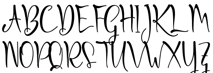 Ghilby-PERSONAL USE Font UPPERCASE