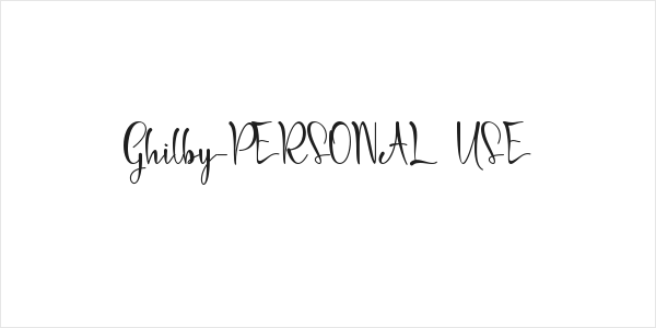 Ghilby-PERSONAL USE Logo