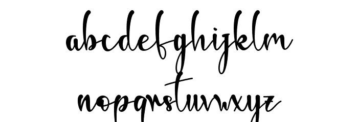 Ghilby-PERSONAL USE Font LOWERCASE