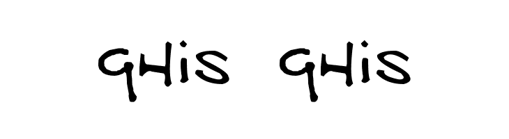 Ghis Ghis  フリーフォントのダウンロード