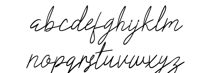 Ghivton Demo Font LOWERCASE