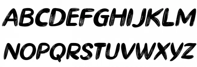 Ghiya Strokes Italic Polices MAJUSCULES