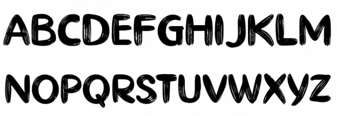 Ghiya Strokes Шрифта ВЕРХНИЙ