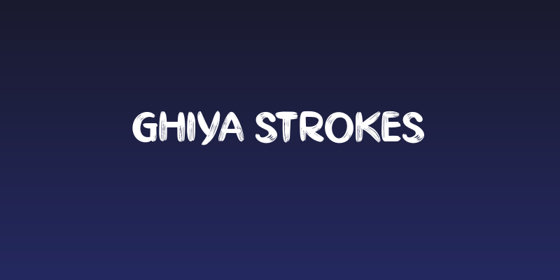 Ghiya Strokes Social Header