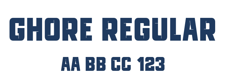 Ghore Regular Font Preview