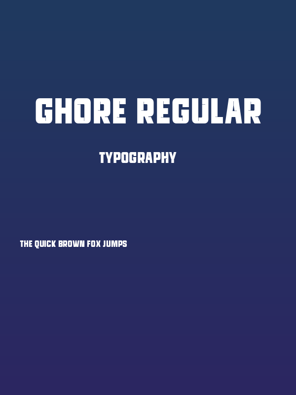 Ghore Regular Poster