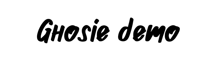 Ghosie demo  Frei Schriftart Herunterladen