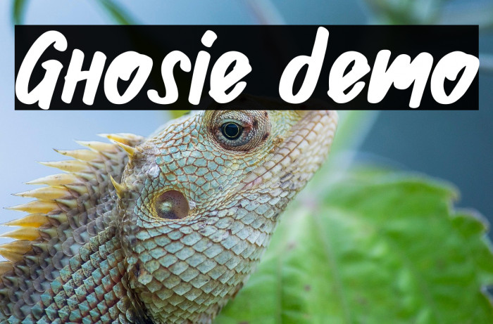 Ghosie demo Example 2