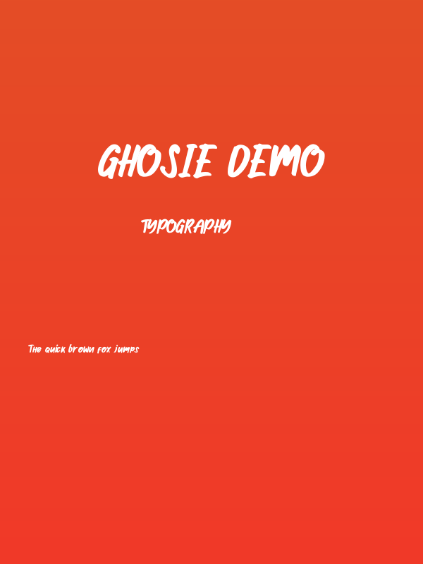 Ghosie demo Poster