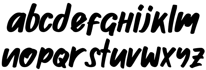 Ghosie demo Font LOWERCASE