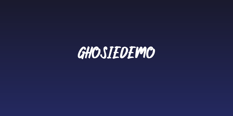 Ghosiedemo Social Header
