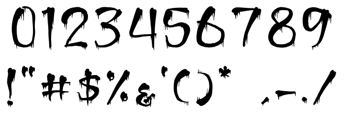 Ghost Activity Blood Font OTHER CHARS