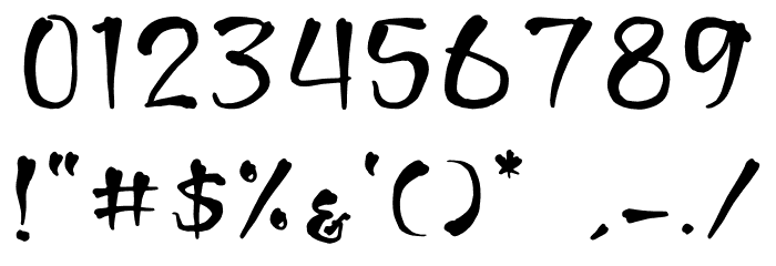 Ghost Activity Font OTHER CHARS