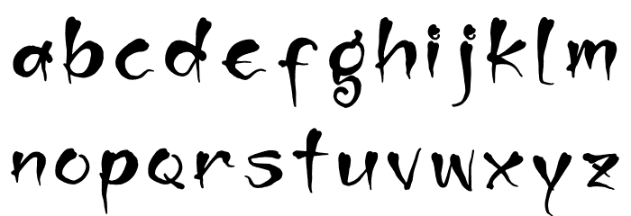 Ghost Activity Font LOWERCASE