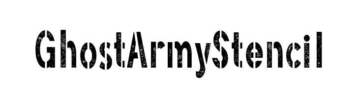 Ghost Army Stencil  免费字体下载