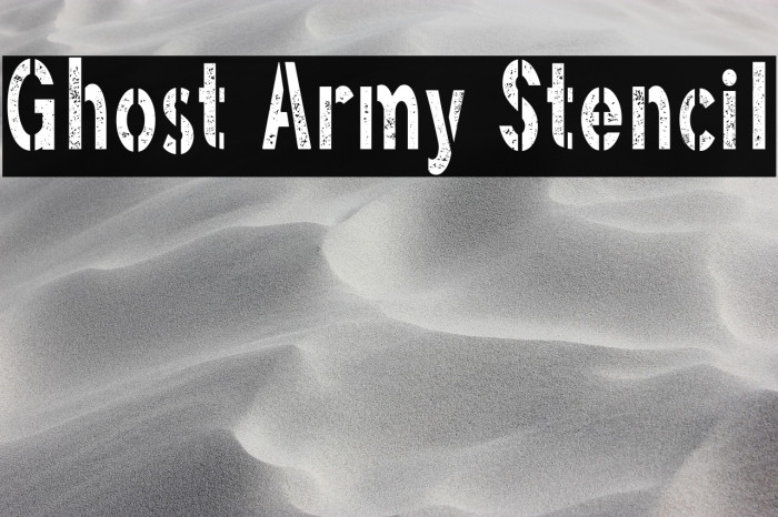Ghost Army Stencil Example 1