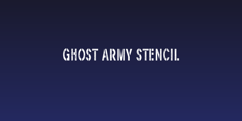 Ghost Army Stencil Social Header
